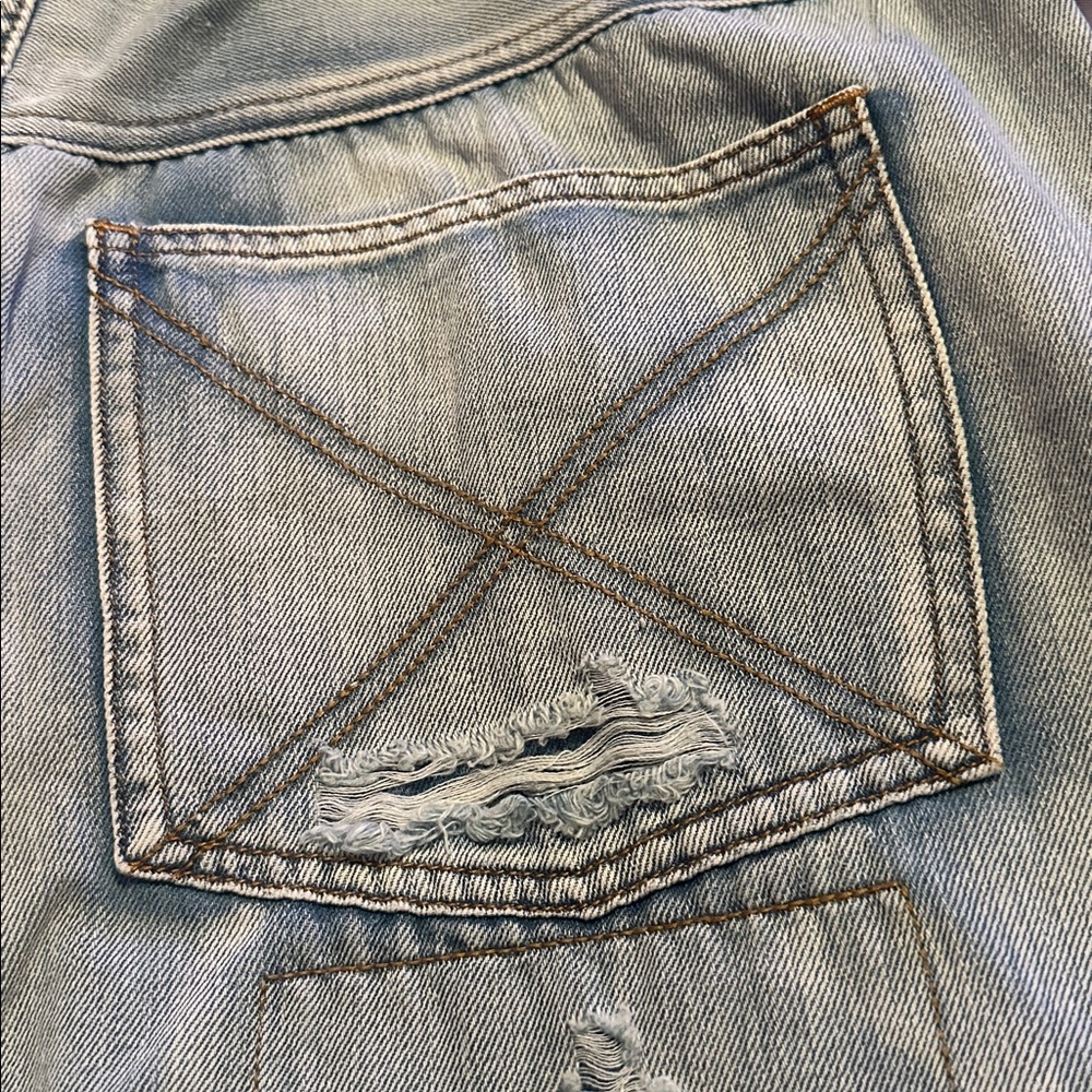 NEW POL Light Blue Patchwork Jeans! SZ Med - Picture 16 of 16